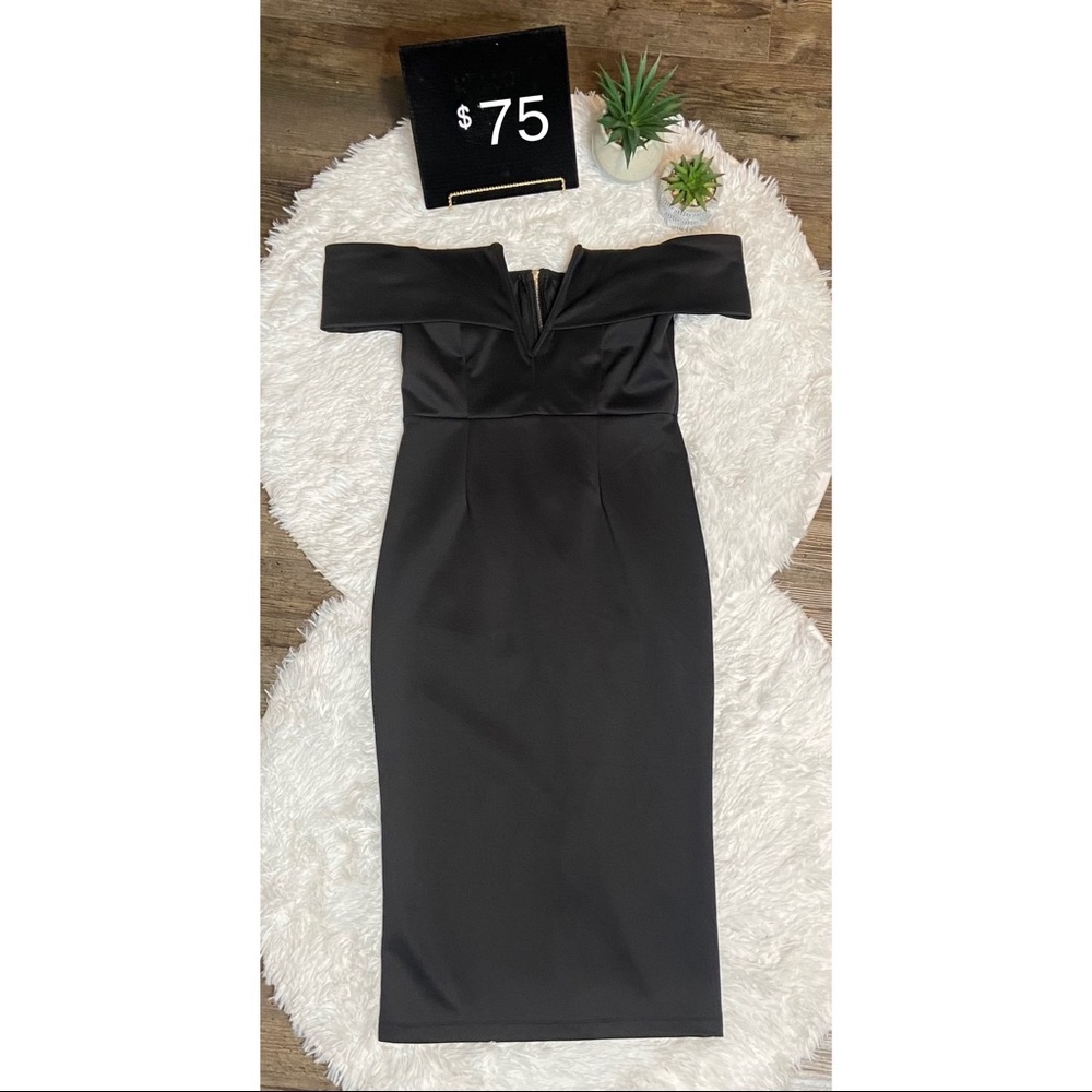 Black Off The Shoulder Dress